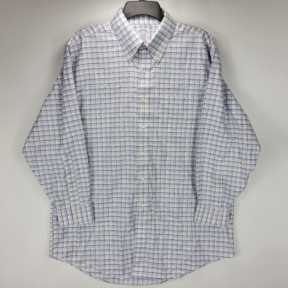 Brooks Brothers Classic Long Sleeve Button Dress Shirt Mens 16.5 - 32 Large L